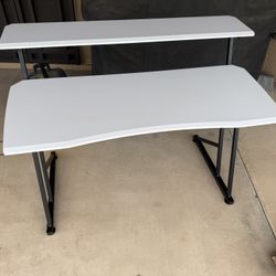 Techni Sport White Computer Gaming Desk TS205-WHT / This Is New.  It Was Open Box. I Put Together