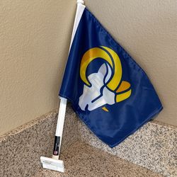 Rams Car Flag