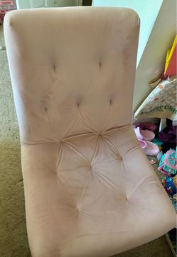 Blush pink Living spaces makeup vanity/desk chair