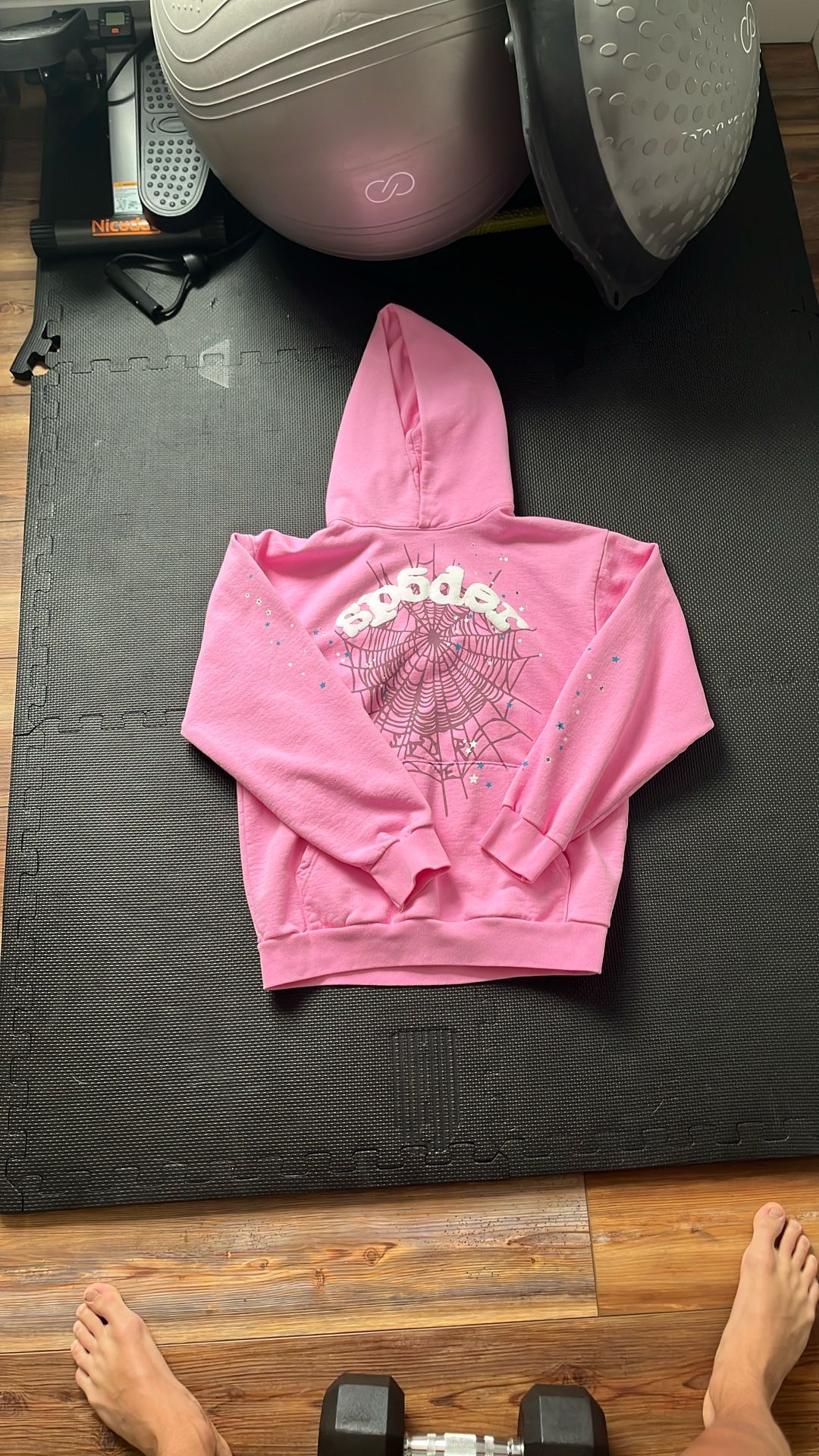 Brand New Pink Spider Hoodie(men’s Size Large)