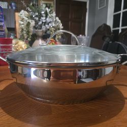 Princess House Heritage Series 5-Qt. Stainless Steel Braiser