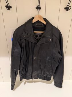 Leather Bomber Jacket