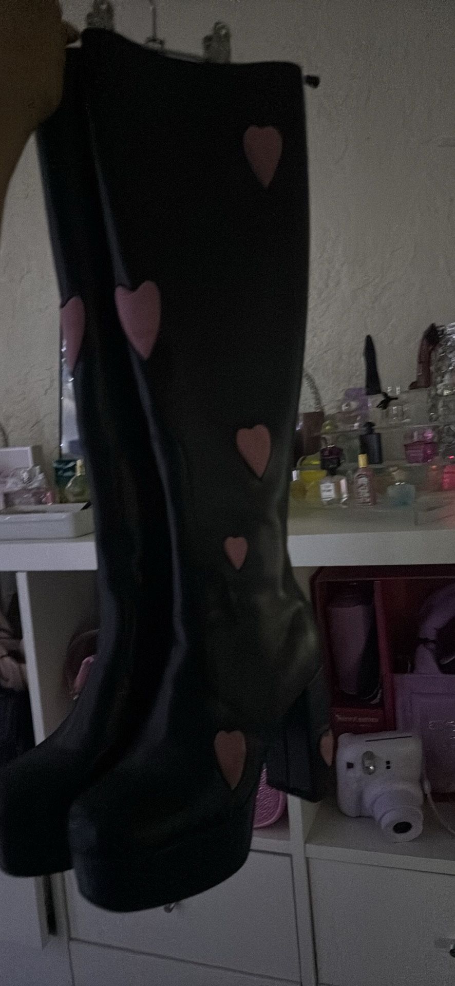 Thigh High Heart Boots