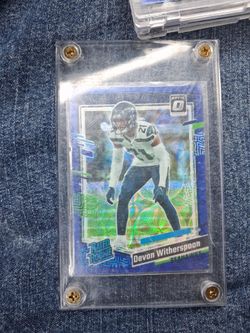 2023 donruss optic blue shimmer prizm Devan Witherspoon rookie card