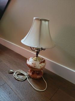 Vintage Ceramic Table Lamp with Shade