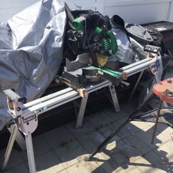 chop saw hitachi with stand