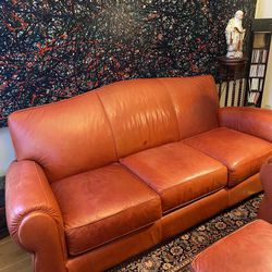 Leather Couch, Ottima, Chair 