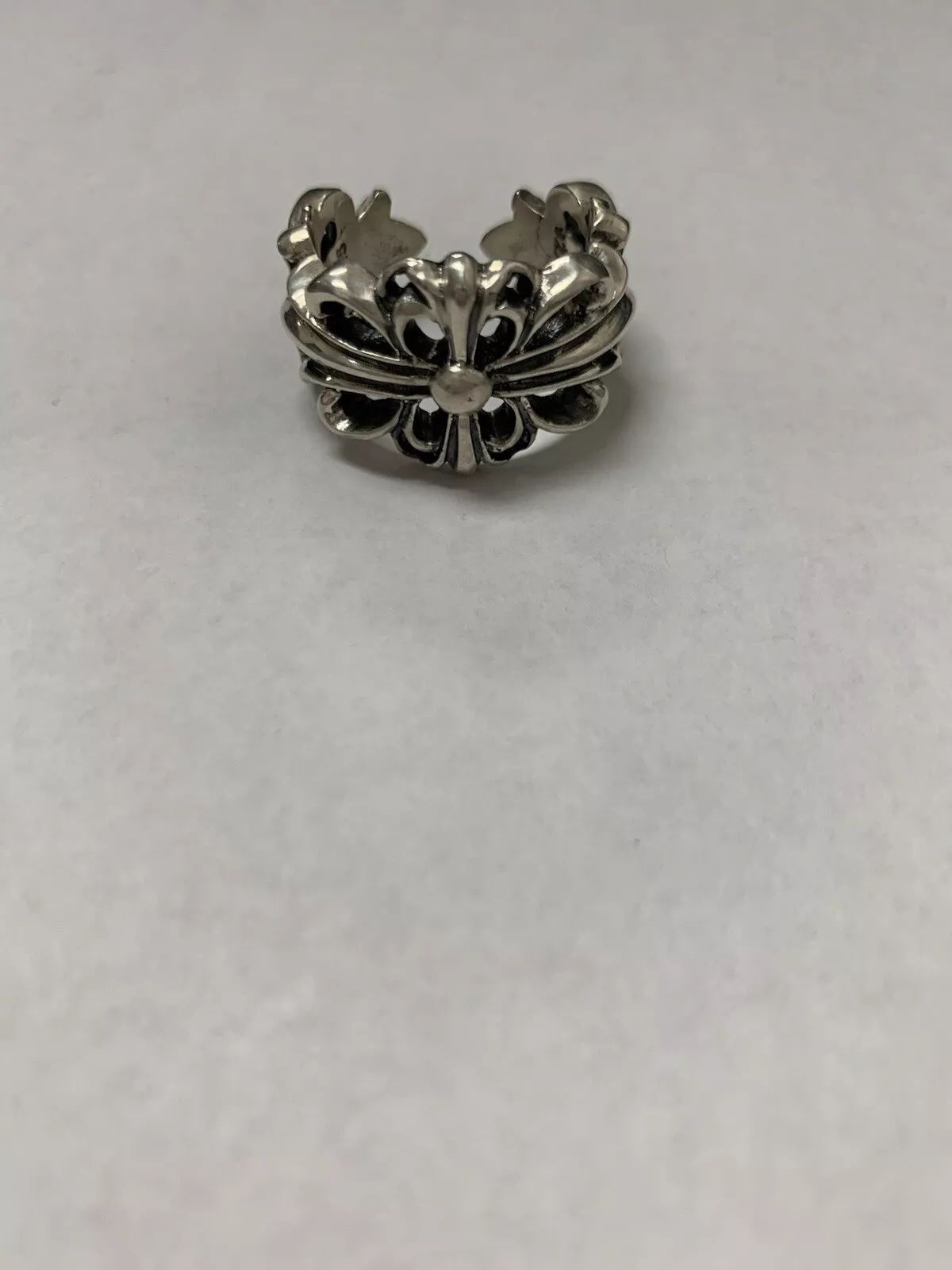 Authentic Chrome Hearts Filigree Cross Ring