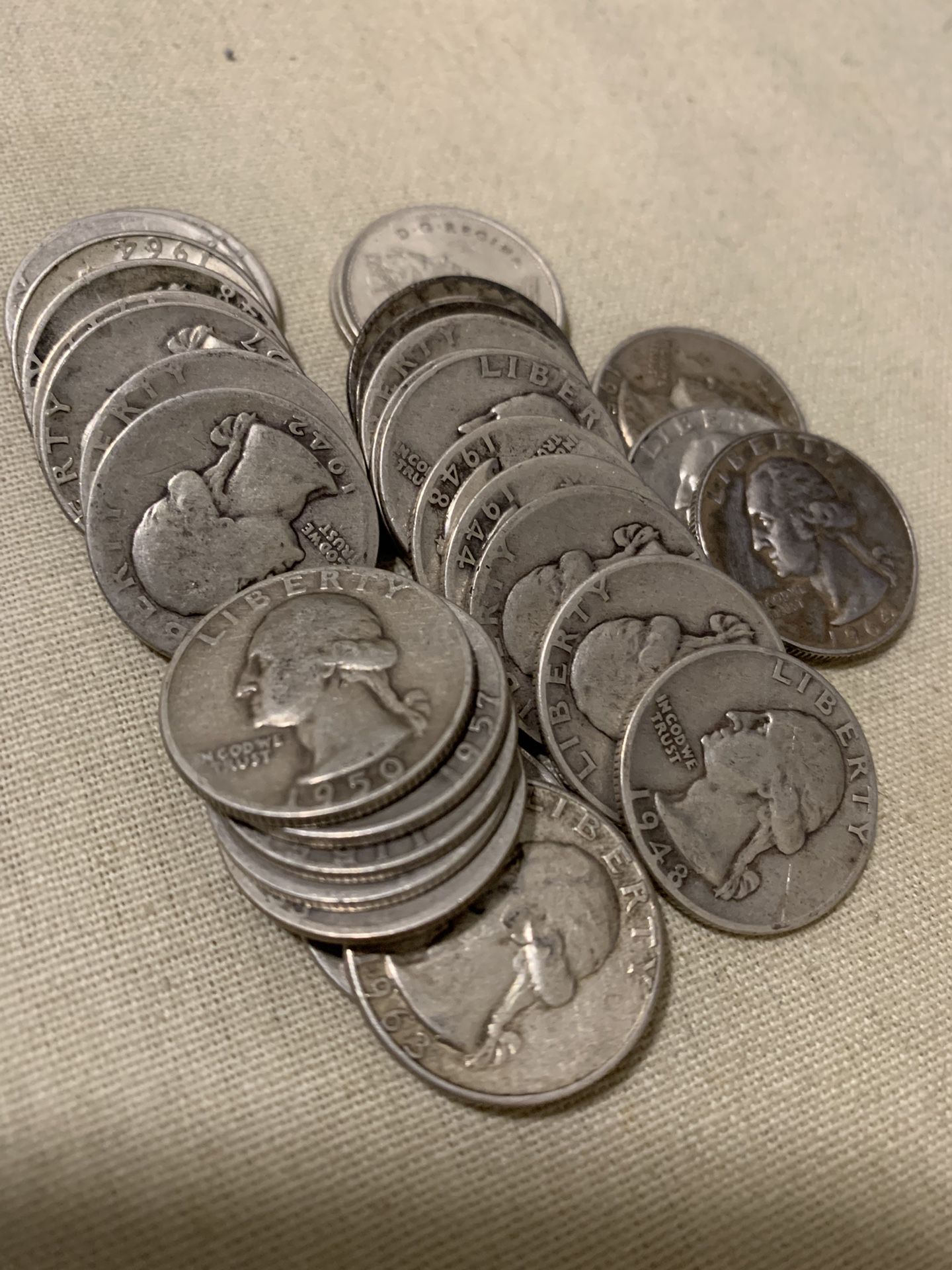 90% Percent Silver Quarters 
