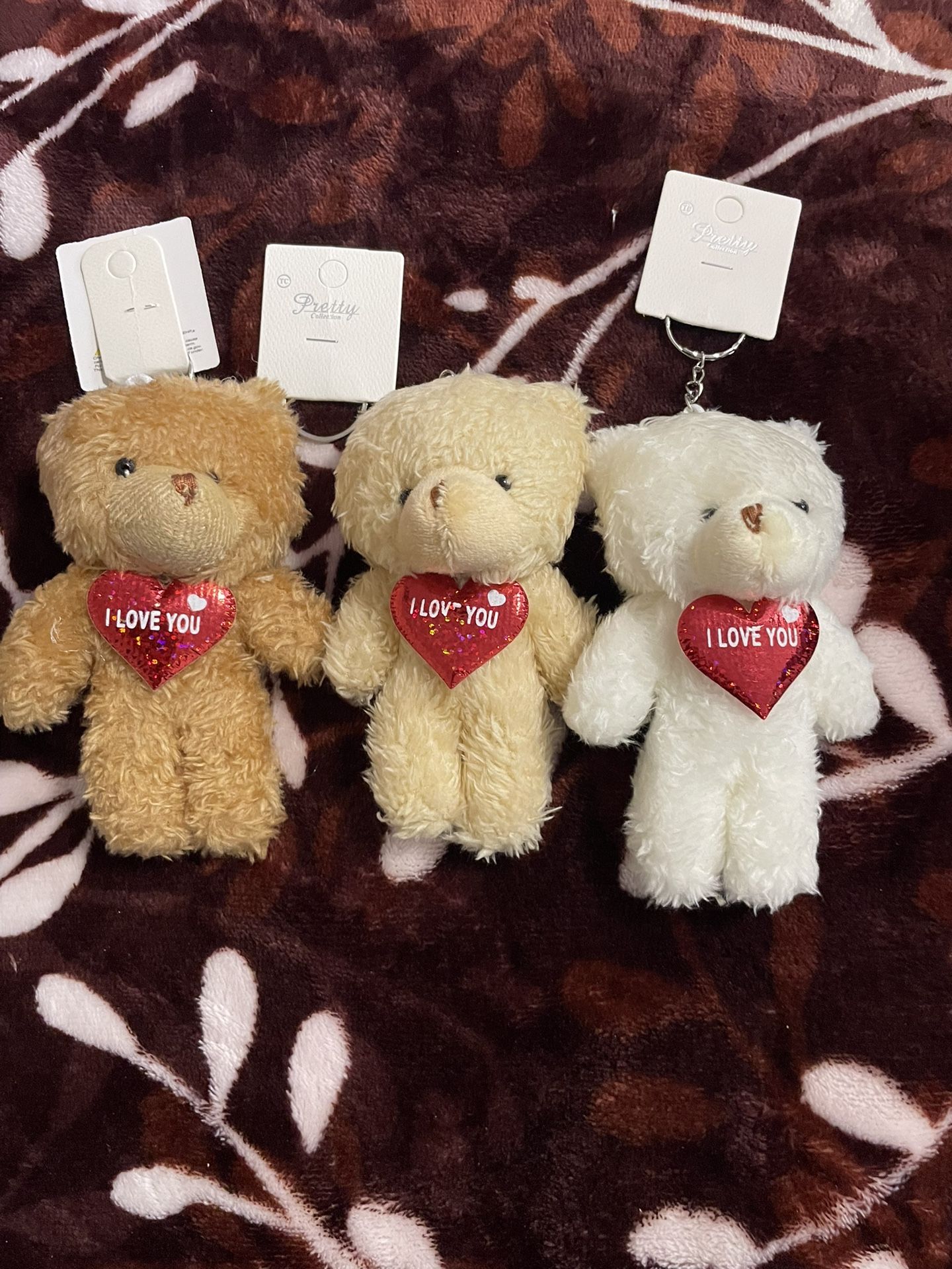 Valentine Keychains Teddy Bears $6each 