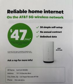 AT&T Air Home Internet Through Cricket Wireless