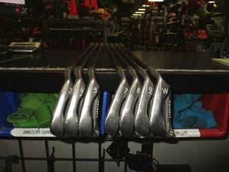 Used PING Zing Black Dot Karsten Right Hand 7 pc Iron Set 3-5 7-9i, W