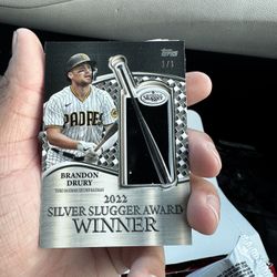 Brandon Drury 1/1 2022 Silver Slugger 