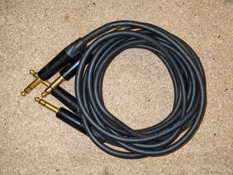 Mogami Gold TRS to TRS cables mic XLR stereo 1/4 in to 1/4 in