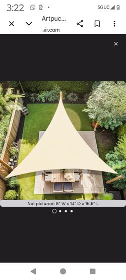 Triangle 12x12x 17 ft Cream