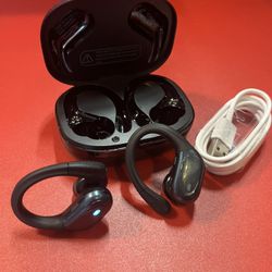 HAOYUYAN BX17 Bluetooth sport earbuds Sweatproof in charging case  