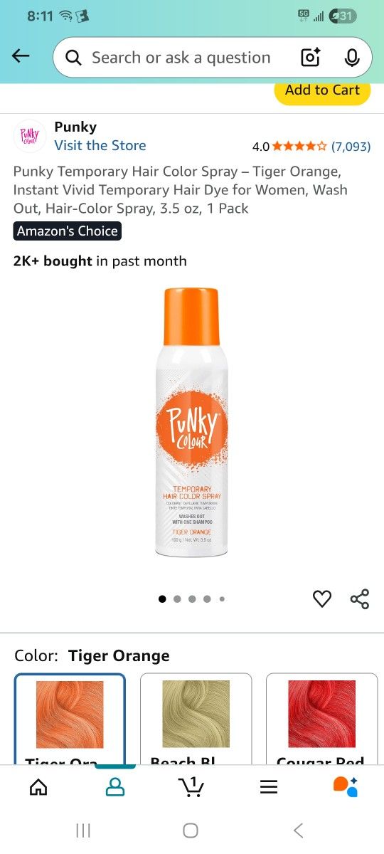 Orange Hair Coloring