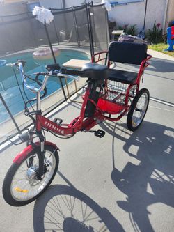 Electric trolly with extra seat in back