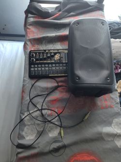 A voice changer and a speaker with a cord