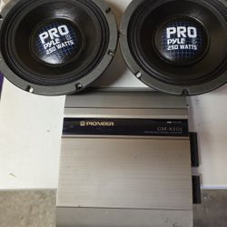 Old School Pyle Pro 8" Drivers Subs Speakers Pioneer Premier Amplifier Kicker Memphis Kenwood Fosgate Orion Mtx Phoenix Gold Ppi Xtant Zapco 