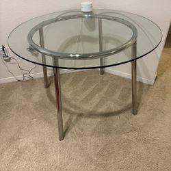 Glass Top Dining Room Table