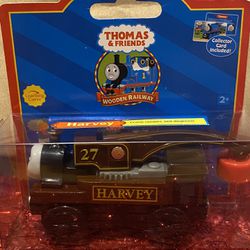 Thomas & Friends Wooden Railway HARVEY w/ Box, Insert, & Character Card