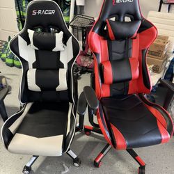 Red And White Gaming Office Chairs