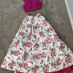 Top and skirt set