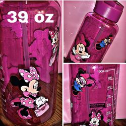 Minnie mouse large water, Tumblr bottle 39 ounces