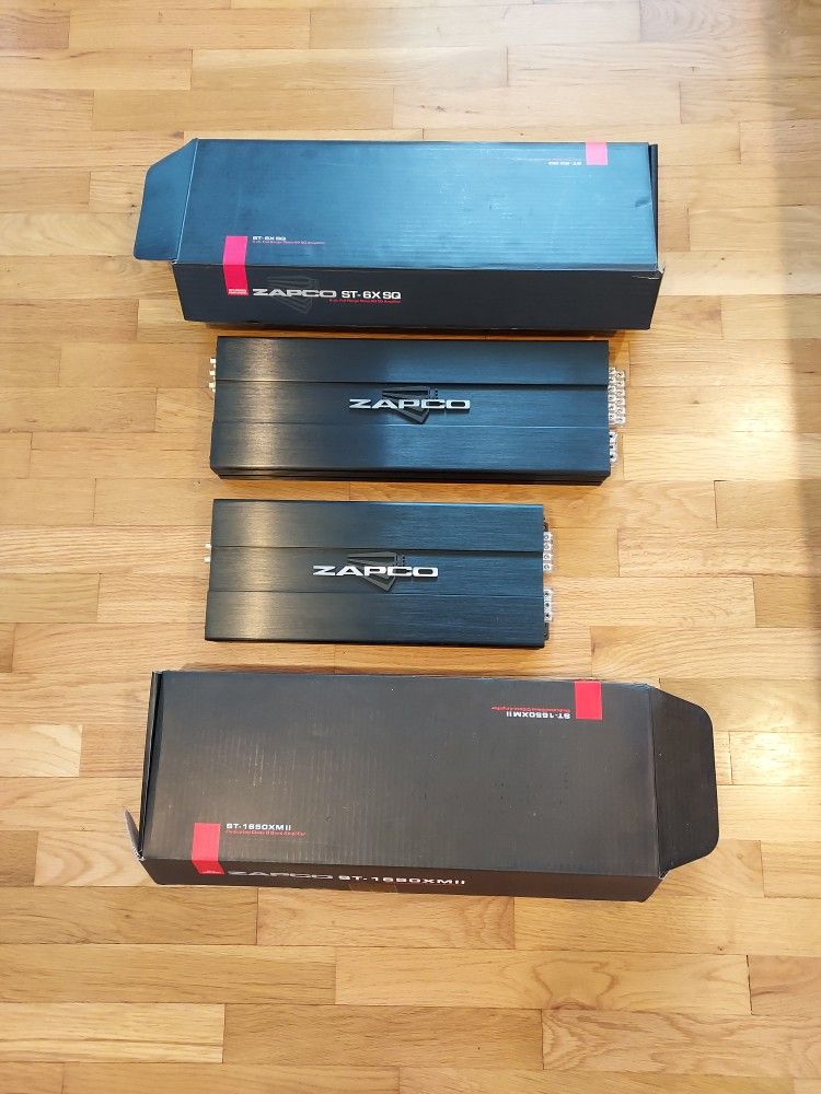 2- New Zapco Car Amplifiers $450 For Both