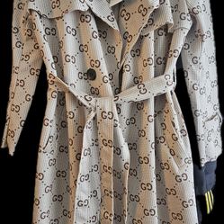 Monogrammed Trench Coat