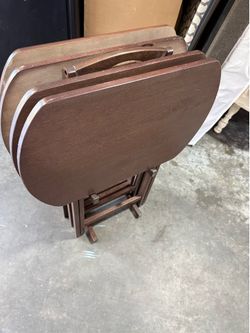 Walnut TV trays