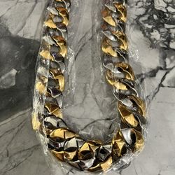 Dog Collar Gold & Silver