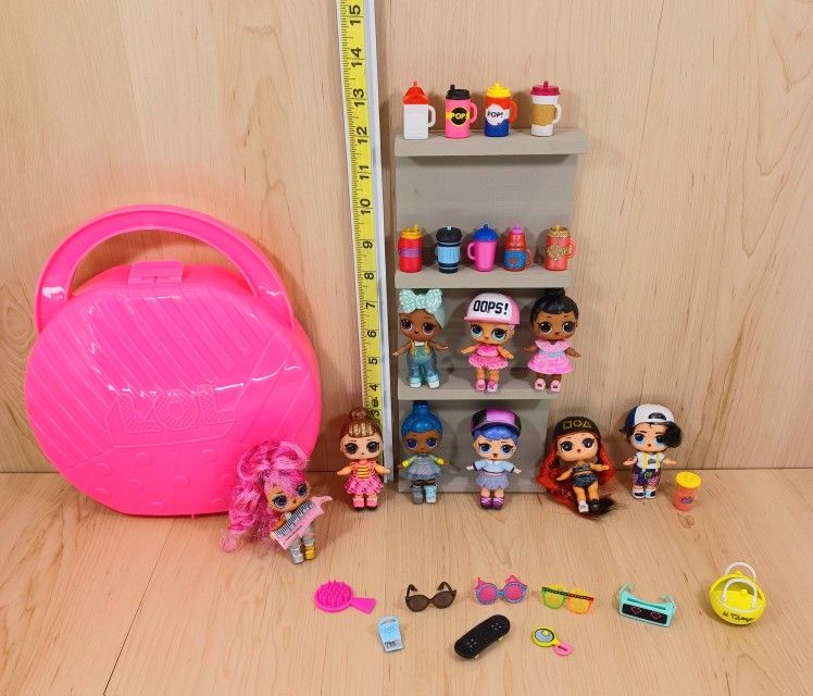 Lol Mini Dolls Lot With Carrying Case