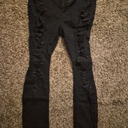 3xl Woman Ripped Pants 