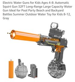 BRAND NEW - Automatic Squirt Gun 32FT Long-Range Large Capacity Water Gun