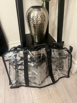 NEW Large Clear Storage Tote Bag – Heavy Duty