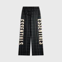 Essentials Flannel Lounge Pant - Vintage Black Plaid (size: xsmall)