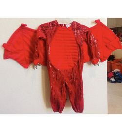 **COSTUME**Pottery Barn Kids Red Dragon 3t