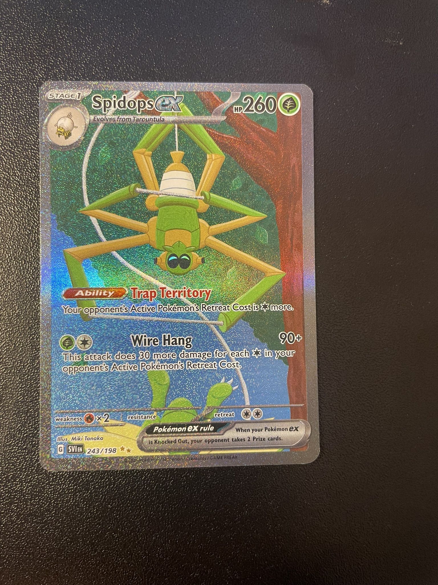 Spidops Ex Full Art Pokemon Card