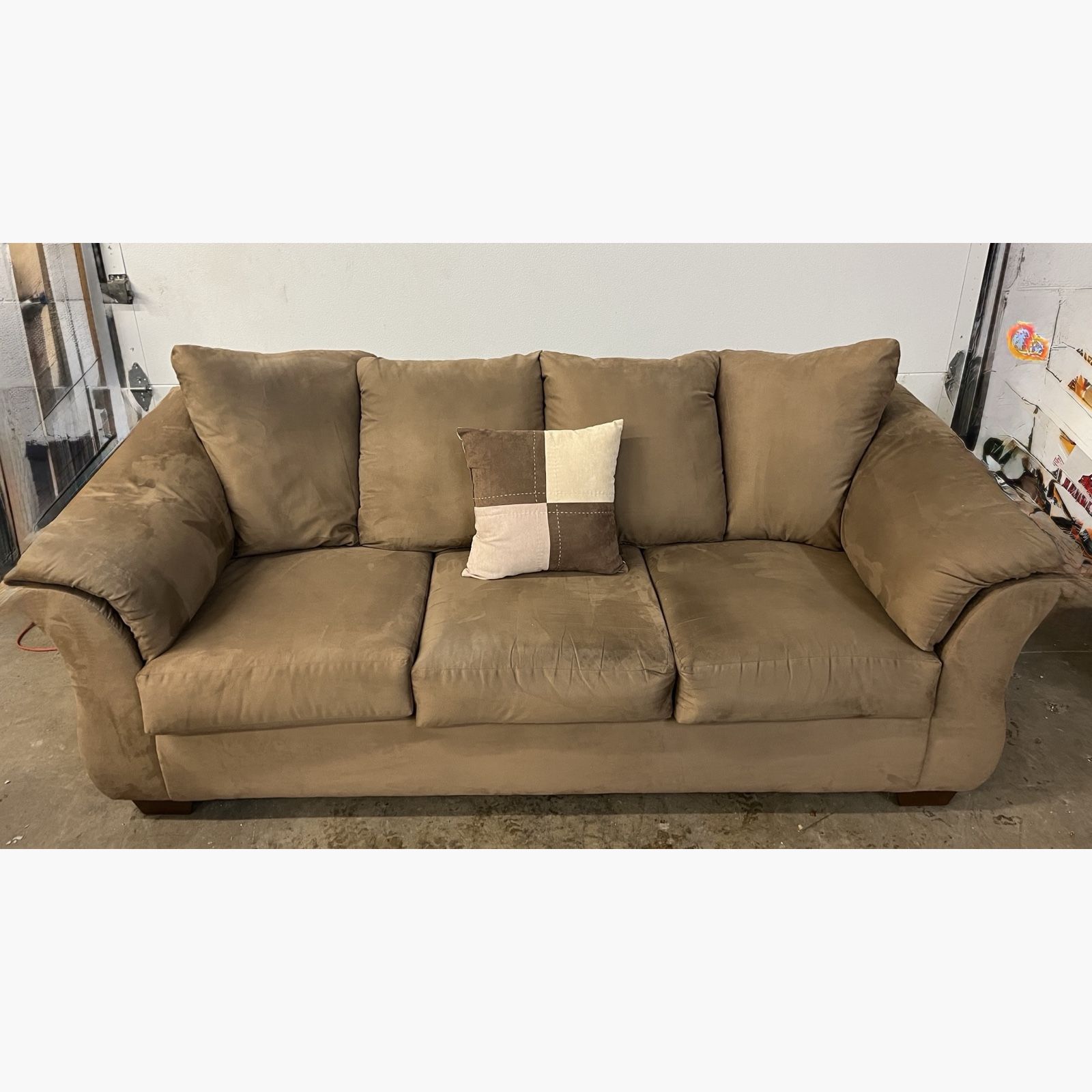 Darcy Sofa (contact info removed). Couch, light brown. Signature Design by Ashley