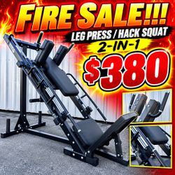 NEW LEG PRESS HACK SQUAT EXERCISE MACHINE IN BOX