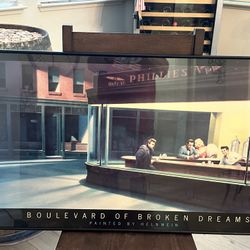 Boulevard of Broken dreams ..professionally framed 36x22 perfect !! 