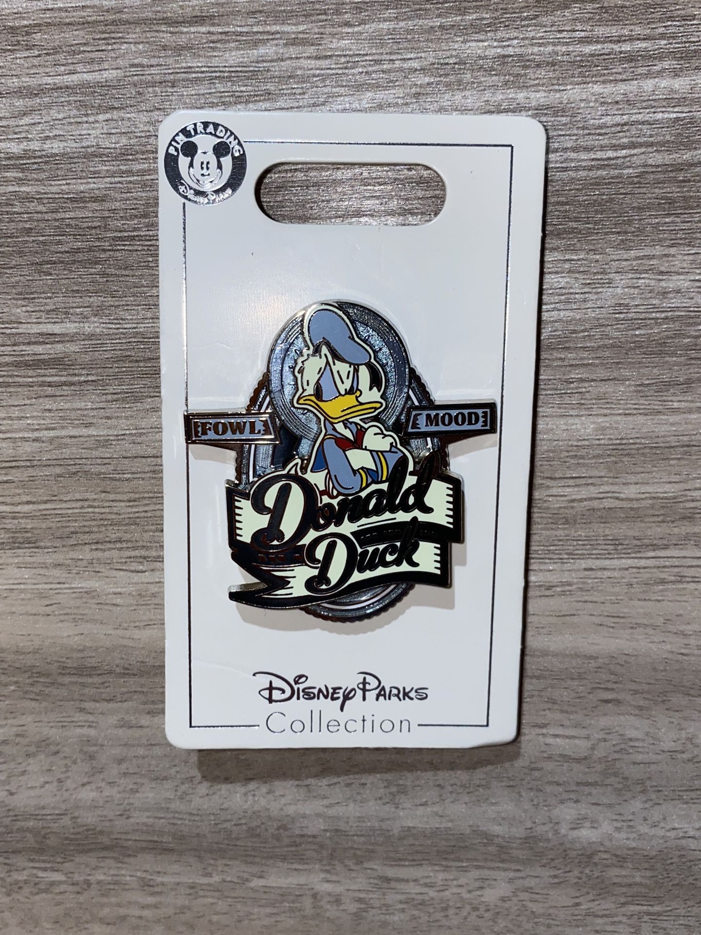 New Disney Pin Donald Duck FOWL MOOD Layered