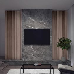 Artika Panolok Slat Wall Set, 8-pack. Walnut. New In Box 