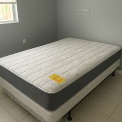 New Queen Mattress And Box Spring 2 Pc Bed Frame Is Not Included 