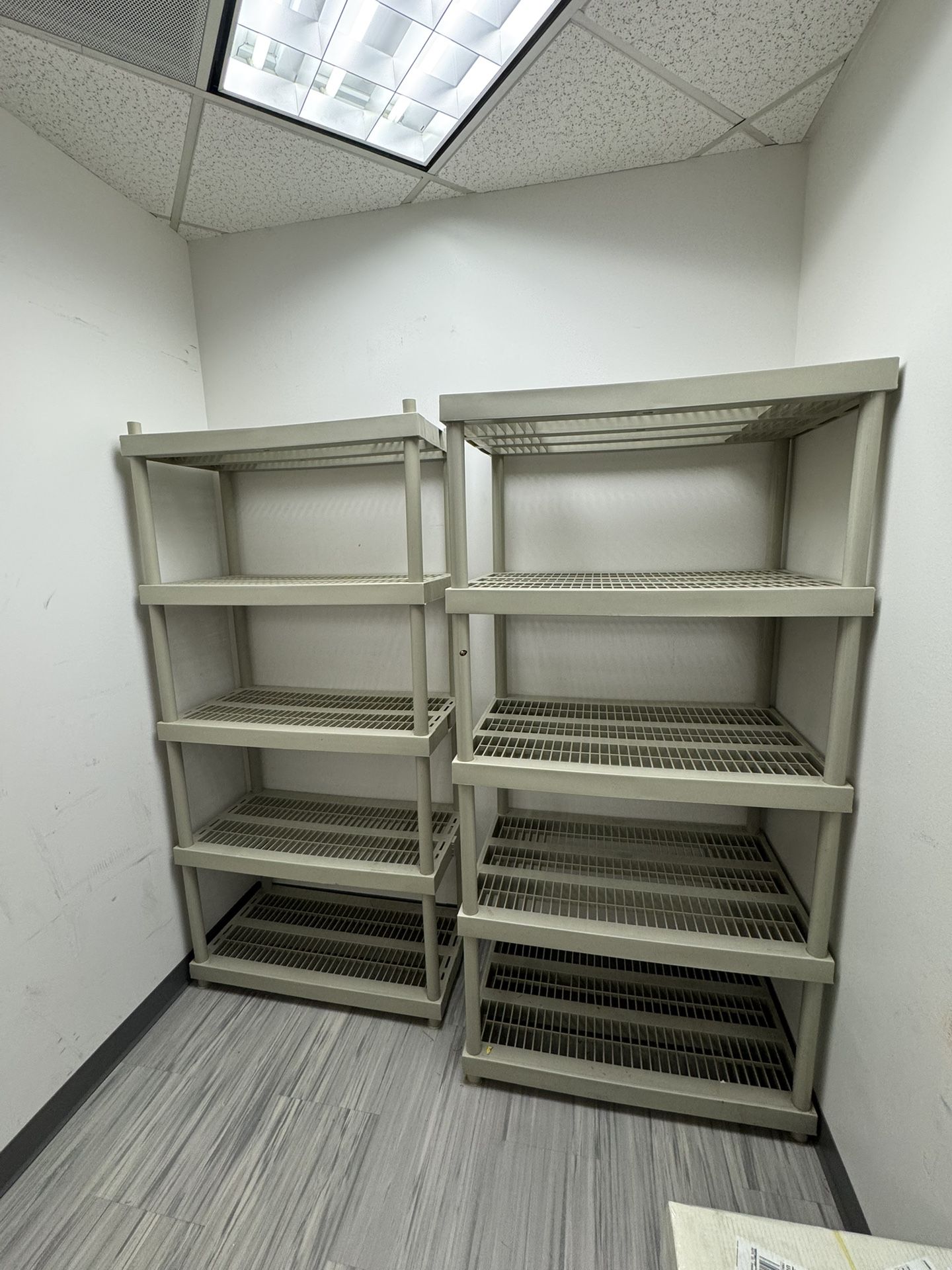 Plastic Storage Shelves