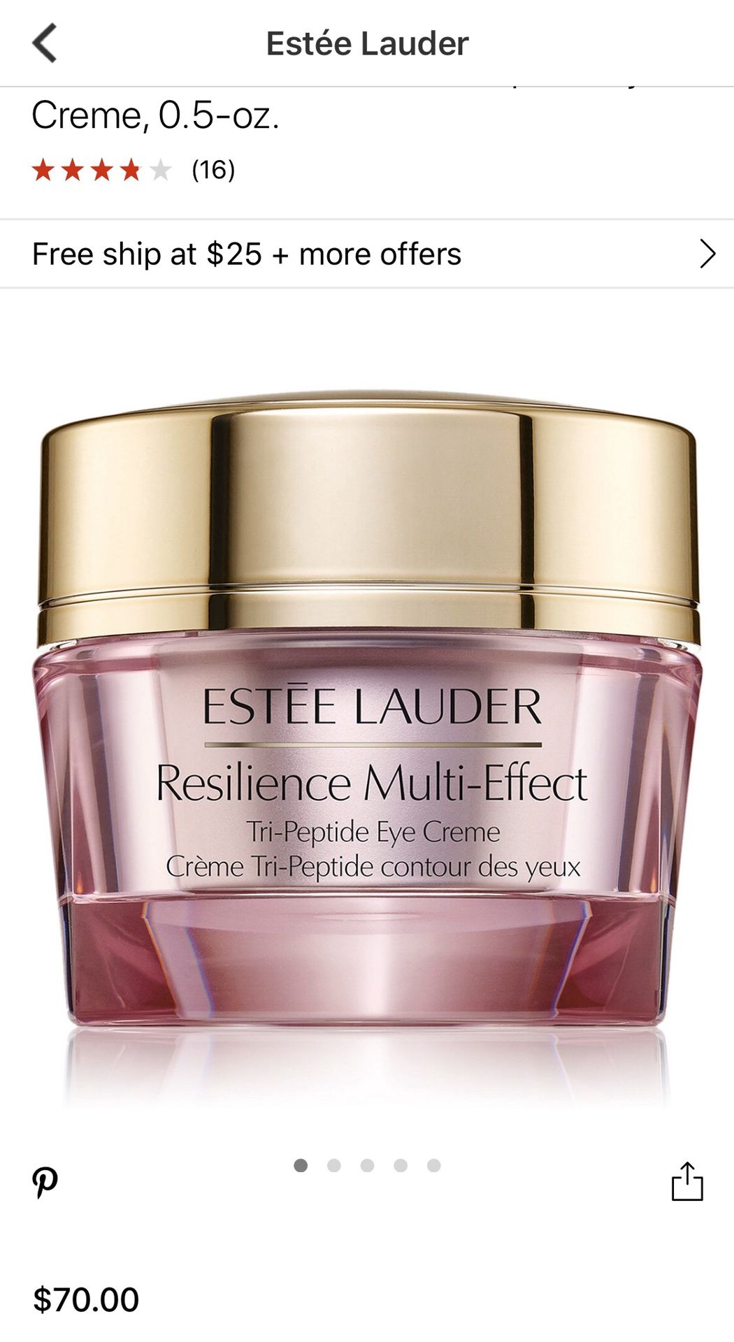 Estée Lauder resilience lift cream set