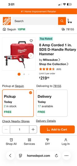 Milwaukee rotary hammer