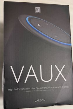 Ninety7 VAUX Portable Speaker Dock for Echo Dot 2nd Gen - New
